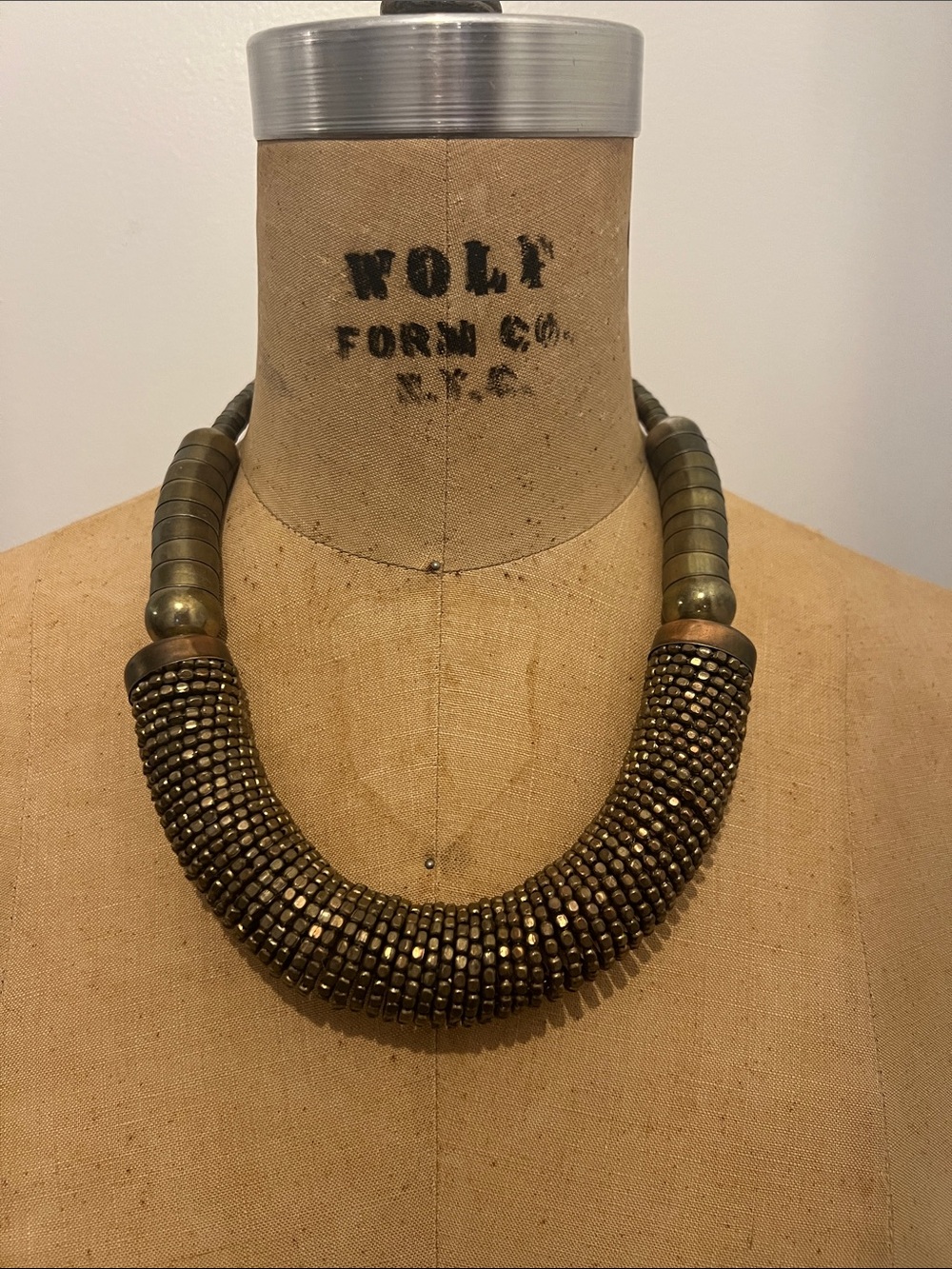 Chunky bronze/gold necklace